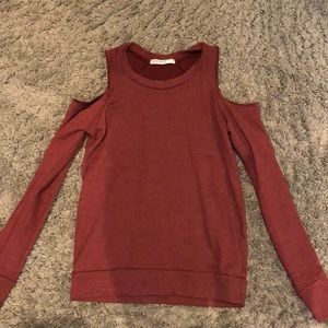 Long sleeve off the shoulder top